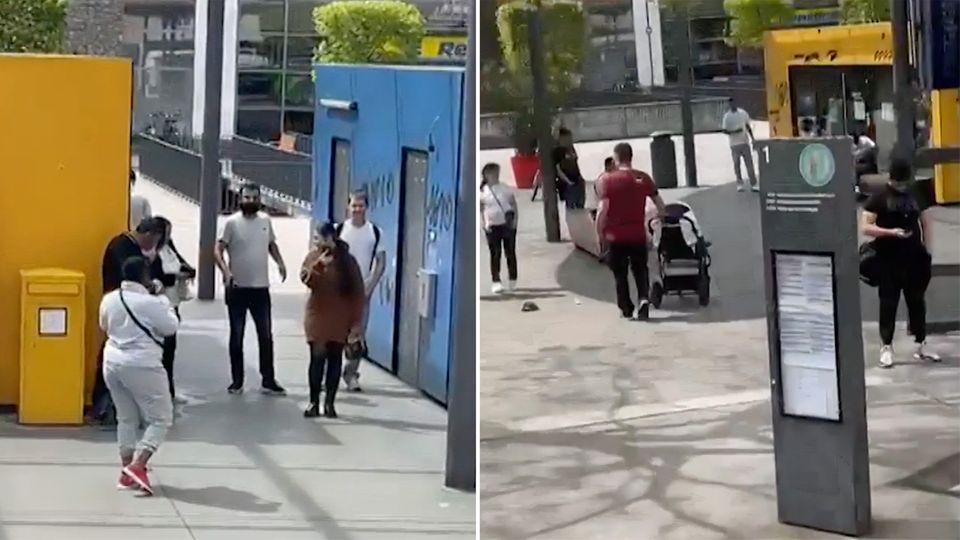 Vorfall in Baden-Württemberg: Verstörende Aufnahmen: Feiernde auf Maiwagen umkreisen Migranten und grölen Nazi-Parolen