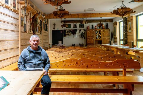 Wojciech Groń steht einer Ortsgruppe der "Vereinigung der Hochländer" in Polen vor