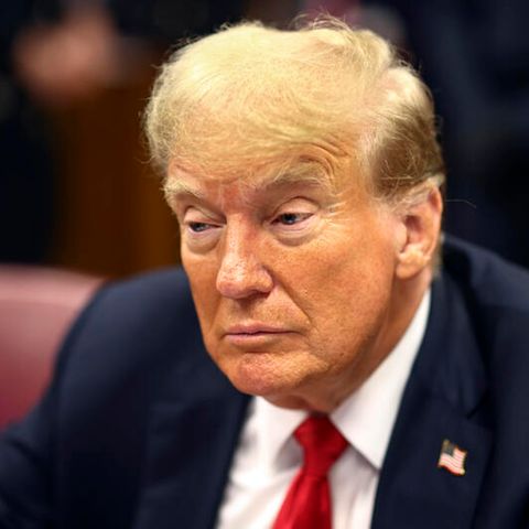 Donald Trump beim Prozes in New York