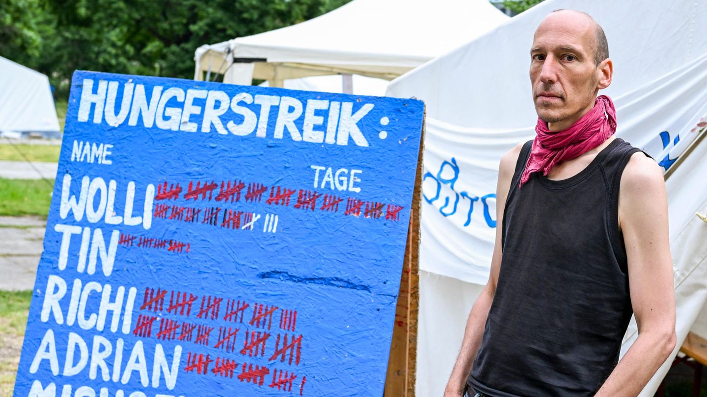 Klimaaktivist Wolfang Metzeler-Kick hungert seit mehr als 80 Tagen