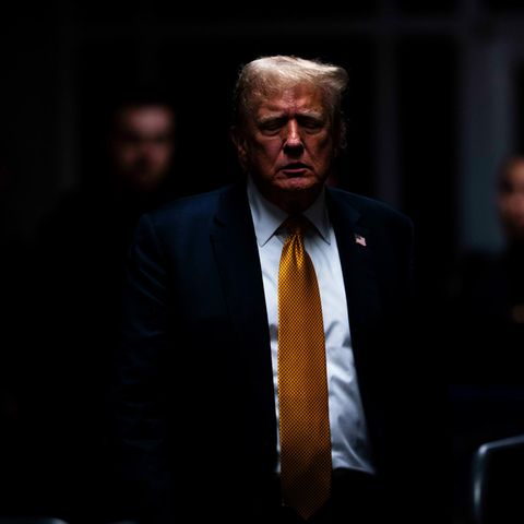 Donald Trump vor Gericht in New York.