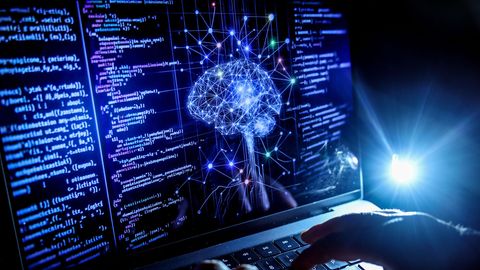 Ein Computerbildschirm mit Code