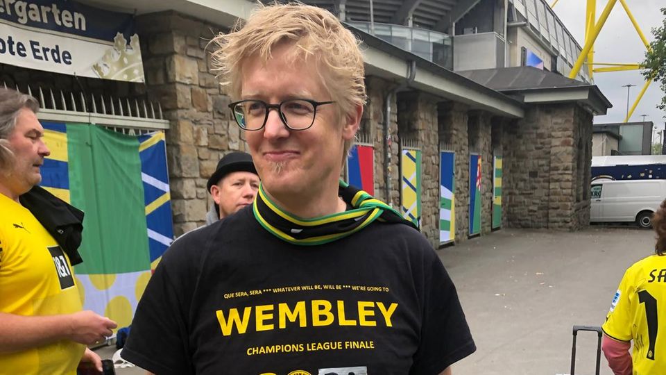 Noch einmal Wembley: Marc hat das Shirt von 2013 aufgemotzt.