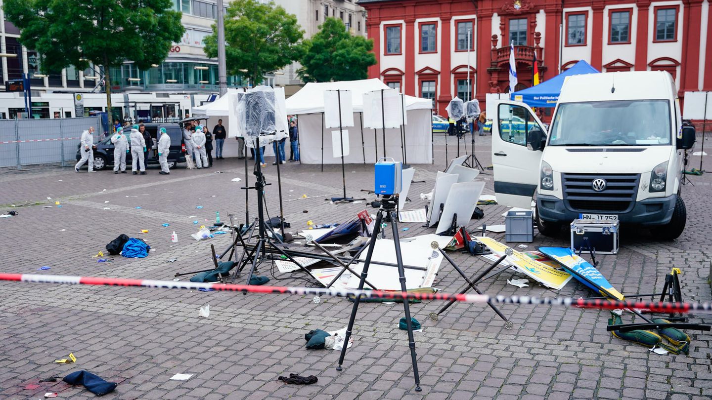 Messerangriff in Mannheim: Haftbefehl gegen Täter erlassen, Polizist in Lebensgefahr