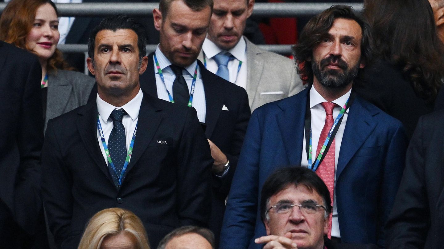 Luis Figo und Andrea Pirlo Luis Figo und Andrea Pirlo