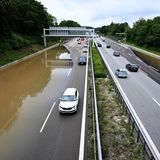 Unwetter - A9-Sperrung