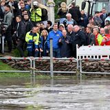 Olaf Scholz, Innenministerin Nancy Faeser und Ministerpräsident Markus Söder besuchen Reichertshofen in Oberbayern