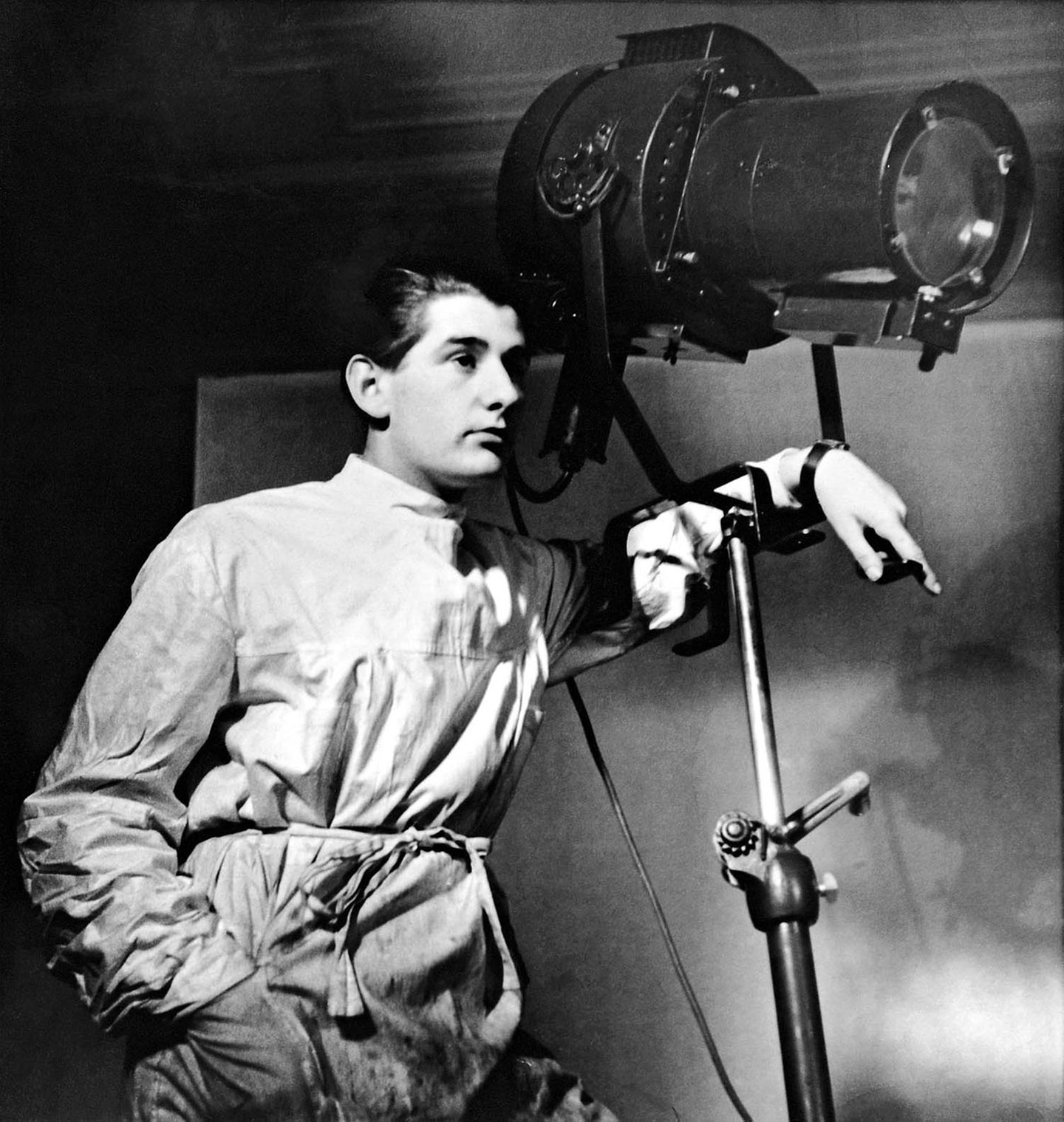Helmut Newton Selbstportrait im Studio