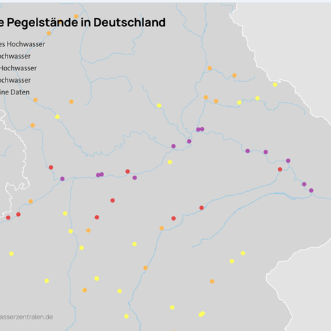 Hochwasser Pegelstände