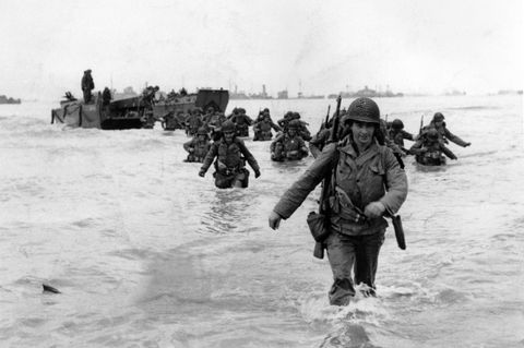 Historisches Bild zeigt die Landung in der Normandie am D-Day im Juni 1944