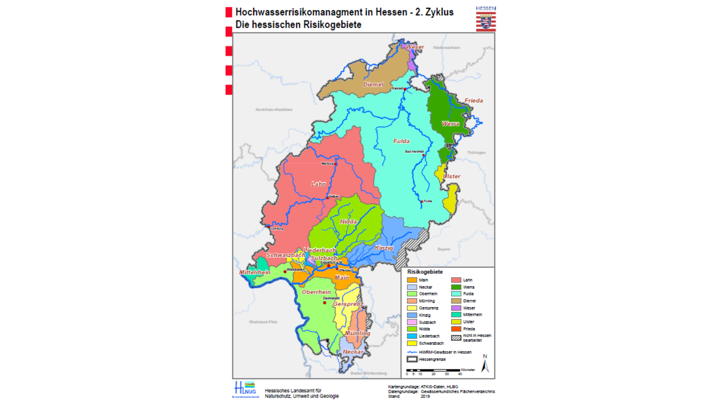 Die Hochwassergefahrenkarte für Hessen erreicht man über folgenden Link:  hlnug.de/static/pegel/wiskiweb3/webpublic/#/overview/Vorhersage?filter=%7B%7D