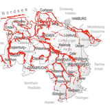 Die Hochwassergefahrenkarte für Niedersachsen erreicht man über folgenden Link:  https://www.umweltkarten-niedersachsen.de/umweltkarten/