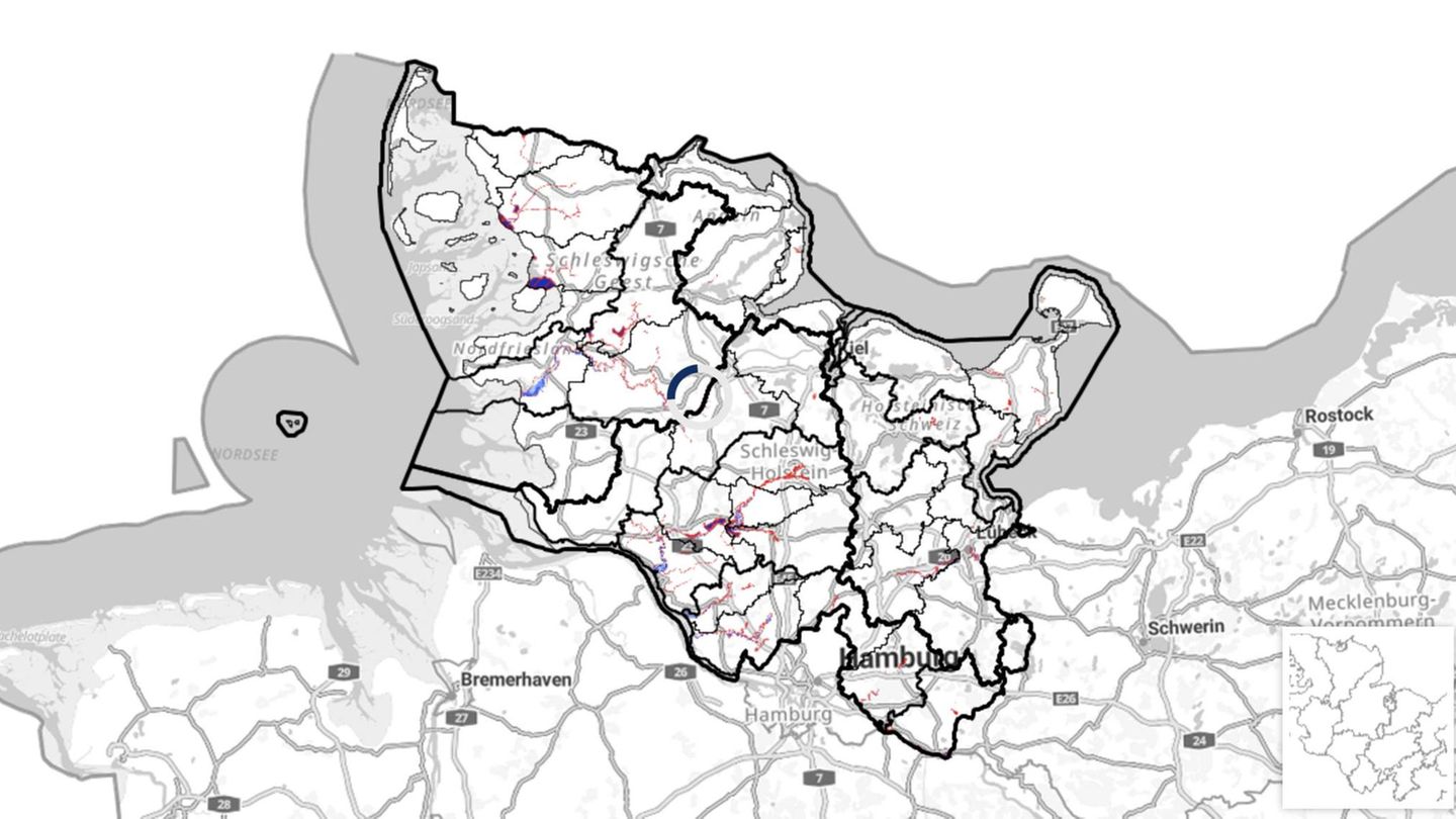 Die Hochwassergefahrenkarte für Schleswig-Holstein erreicht man über folgenden Link:  umweltanwendungen.schleswig-holstein.de/webauswertung/pages/map/default/index.xhtml?mapId=34418b51-7b6d-48e8-ba2e-2e1a87e74d25&mapSrs=EPSG%3A4647&mapExtent=32330056.823151127%2C5894134.5%2C32746847.176848873%2C6125602