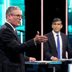 Keir Starmer (l.) gegen Rishi Sunak: Bei der TV-Debatte warben Herausforderungen und Amtsinhaber um die Stimmen Briten für die Wahl am 4. Juli
