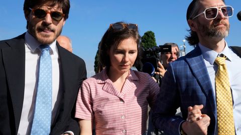 Amanda Knox vor dem Gericht in Florenz