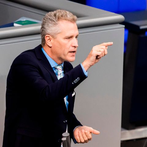 Petr Bystron (AfD) spricht im Plenum des Deutschen Bundestages