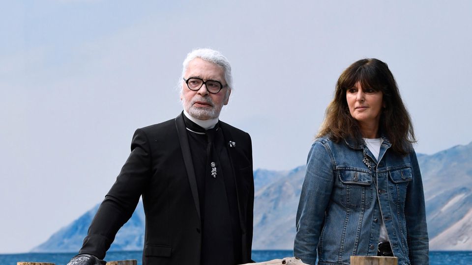 Karl Lagerfeld und Virginie Viard 2018