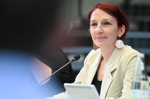 Geraldine Rauch, Präsidentin der TU Berlin, im Akademischen Senat
