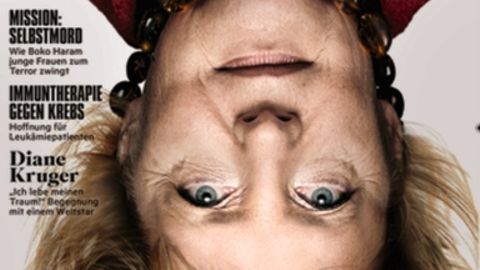 Stern-Titelbild, auf dem Angela Merkel kopfüber zu sehen ist