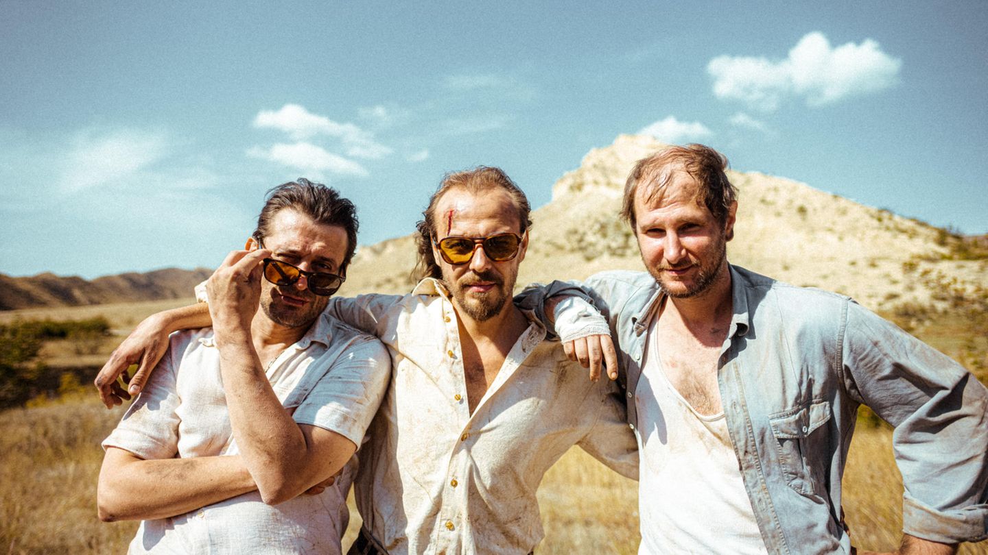 Geben sich Halt: Manuel Poppe, Reinhold "Ray" Weber und Marco Wanda