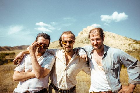 Geben sich Halt: Manuel Poppe, Reinhold "Ray" Weber und Marco Wanda