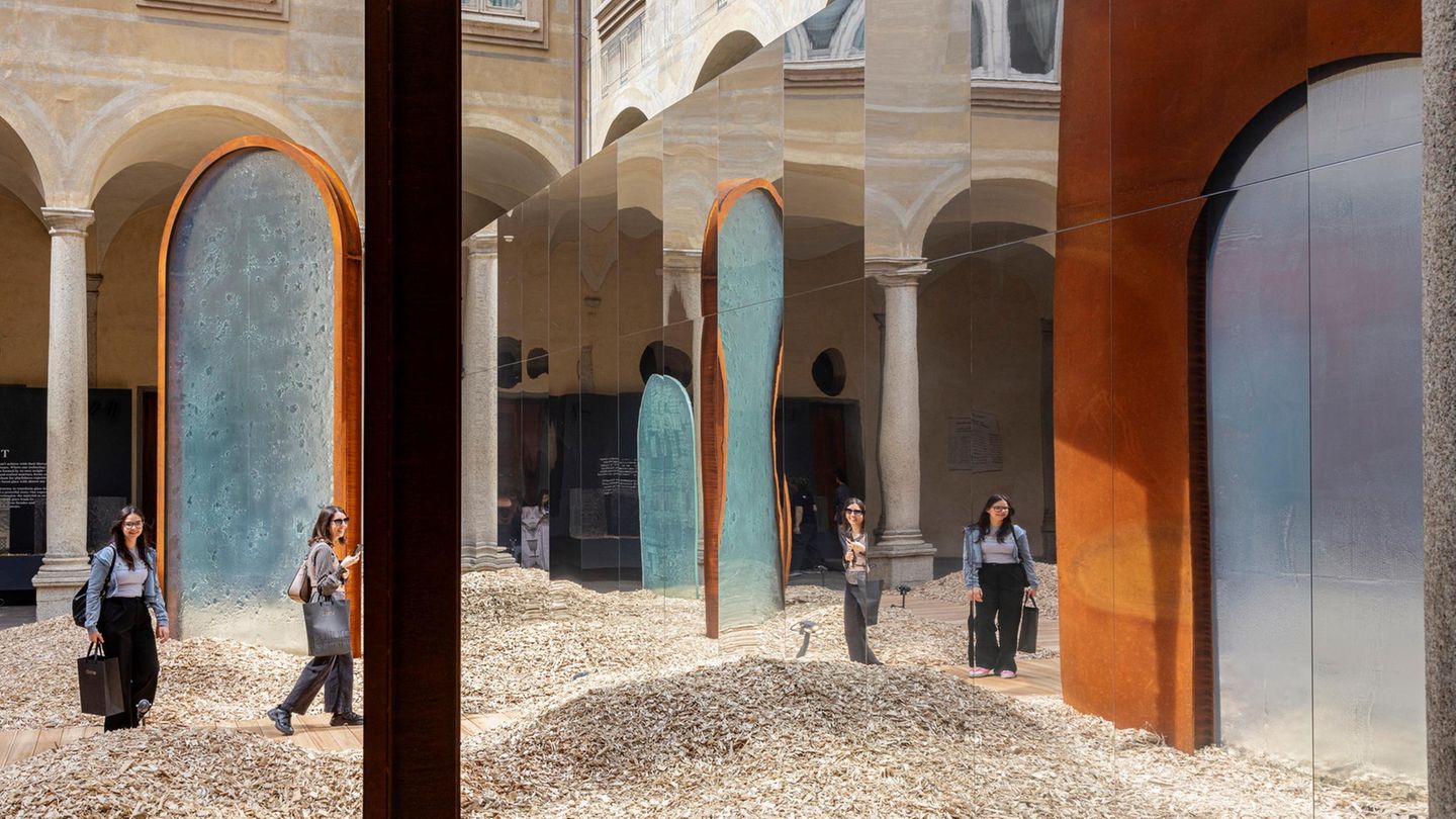 Installation von Lasvit bei der Möbelmesse Mailand