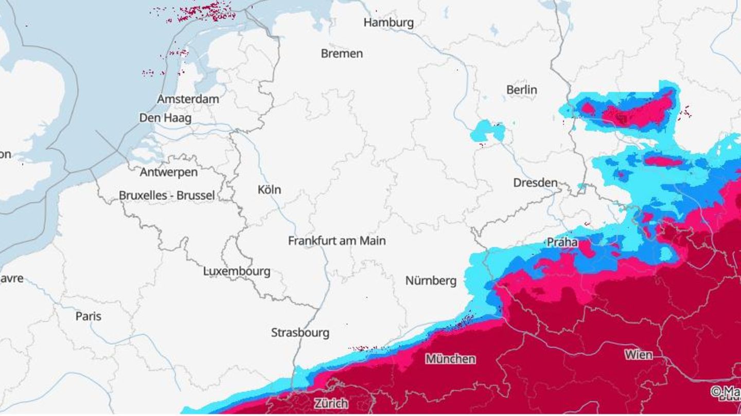 Deutscher Wetterdienst: Wieder Starkregen in Bayern erwartet: Diese Karten zeigen die aktuelle Wetterlage