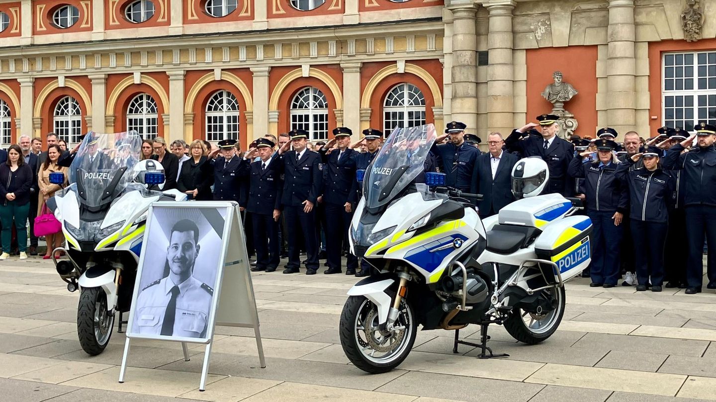 Trauer um Polizisten Rouven L. aus Mannheim