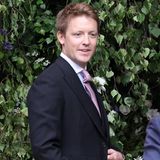 Der Bräutigam Hugh Grosvenor, Duke von Westminster, bei seiner Ankunft vor der Kathedrale in Chester