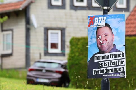 Ein Wahlplakat von Tommy Frenck