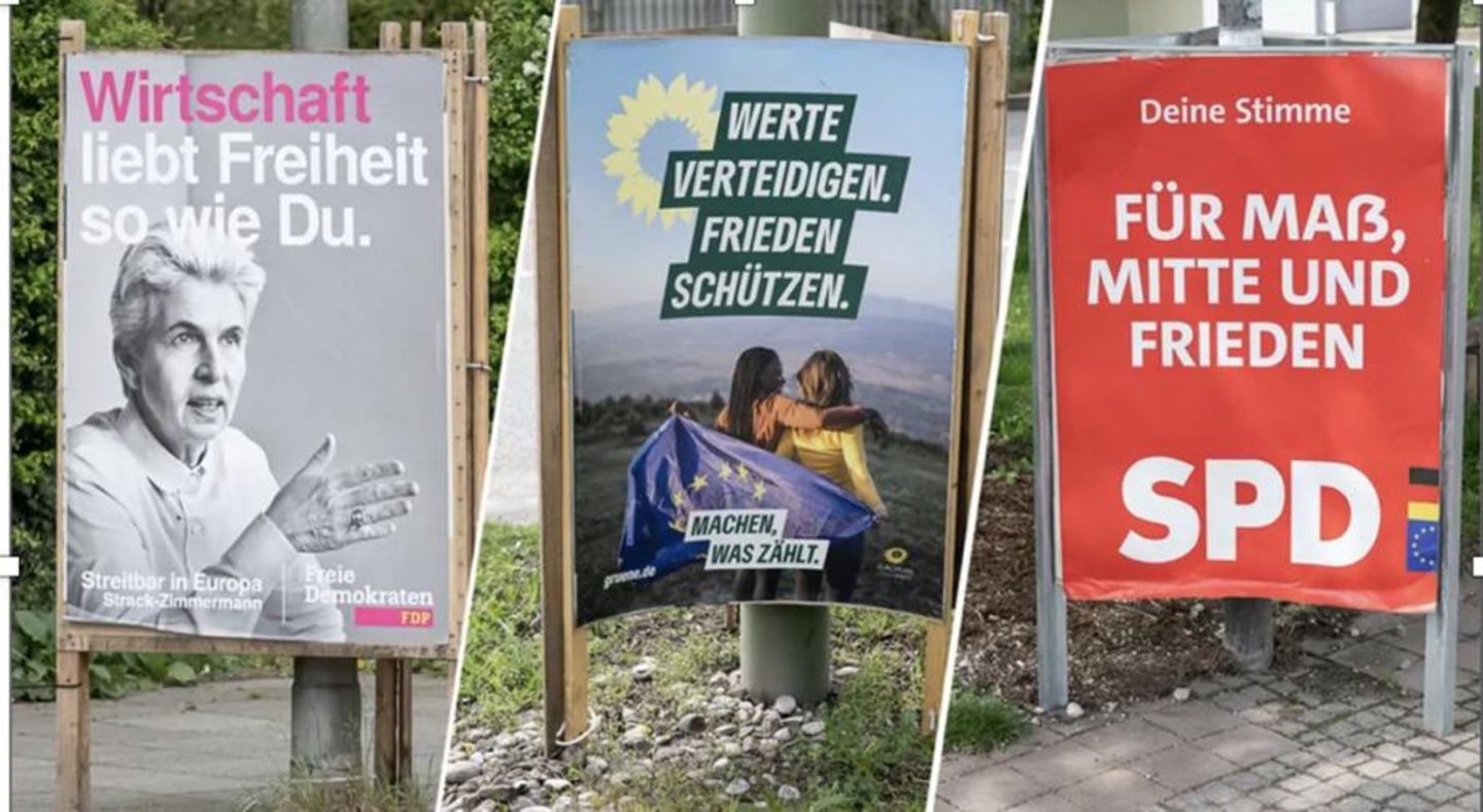 Drei Wahlplakate im Vergleich