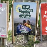 Drei Wahlplakate im Vergleich
