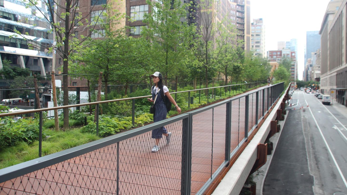 Seit 2023 verbindet der Moynihan Connector den High Line Park mit dem Bahnhof Penn Station