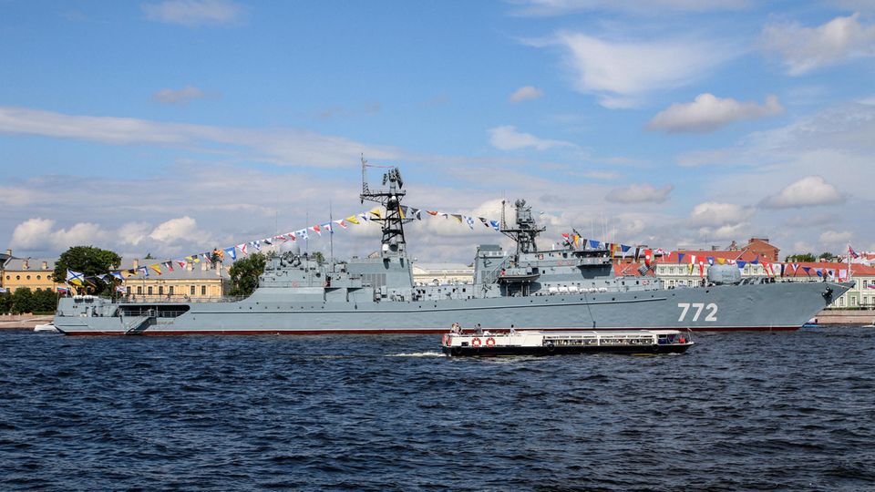 Ein Kriegsschiff der russischen Streitkräfte, In der kommenden Woche werden sie in Kuba erwartet