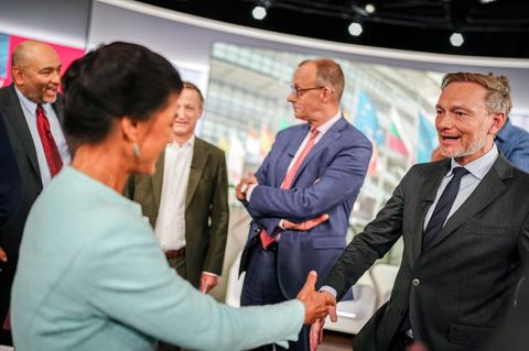 Bei der Elefantenrunde nach der EU-Wahl