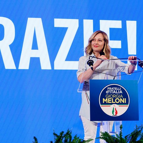 Klare Wahlsiegerin in Italien: Ministerpräsidenten Giorgia Meloni