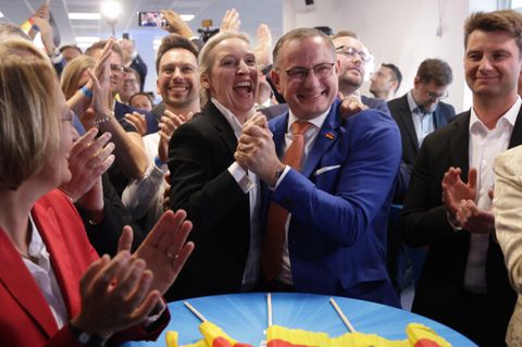 AfD feiert die Ergebnisse der Europawahl