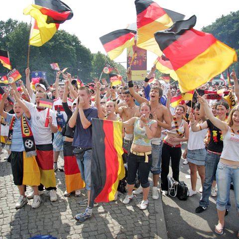 Die Fanmeile in Berlin versank während des Sommermärchens 2006 in einem Meer aus Schwarz-Rot-Gold