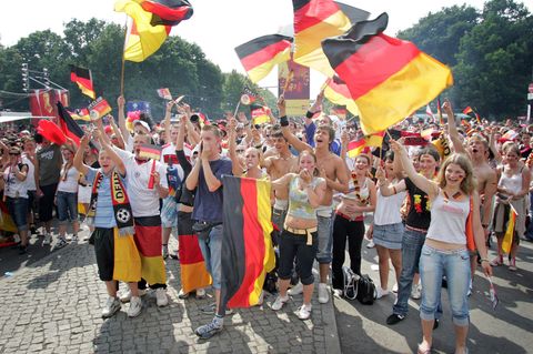 Die Fanmeile in Berlin versank während des Sommermärchens 2006 in einem Meer aus Schwarz-Rot-Gold