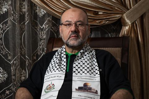 Hamas Funktionär Ali Baraka in seinem Büro in Beirut