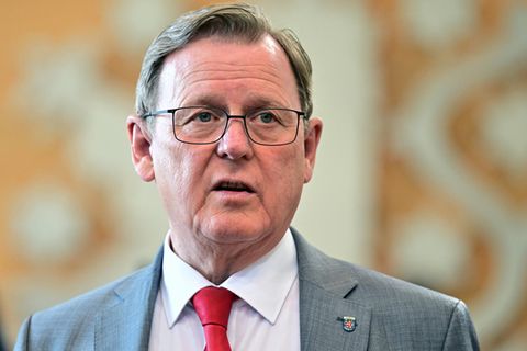 Erfurt: Bodo Ramelow (Die Linke), Ministerpräsident von Thüringen