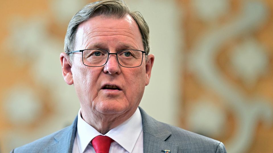 Erfurt: Bodo Ramelow (Die Linke), Ministerpräsident von Thüringen