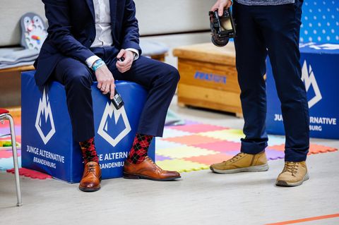 Mitglieder der Jungen Alternative, der Jugendorganisation der AfD