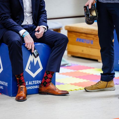 Mitglieder der Jungen Alternative, der Jugendorganisation der AfD