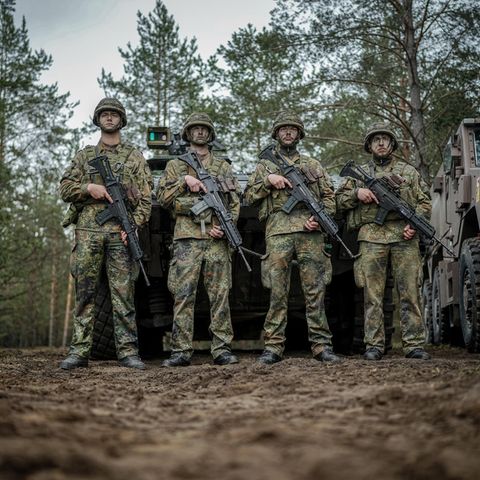 Bundeswehrsoldaten im Einsatz in Litauen. Die Diskussion über die Wehrpflicht ist neu entbrannt