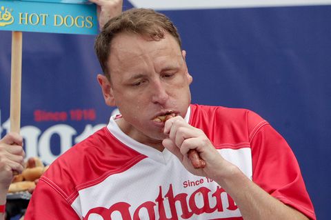 Disqualifiziert wegen veganem Sponsor: der 16-fache Hotdog-Champion Joey Chestnut