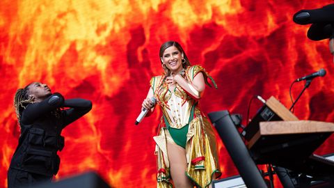 Nelly Furtado beim EM-Fan-Fest in München