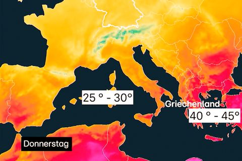 Temperaturen bis zu 45 Grad: Griech