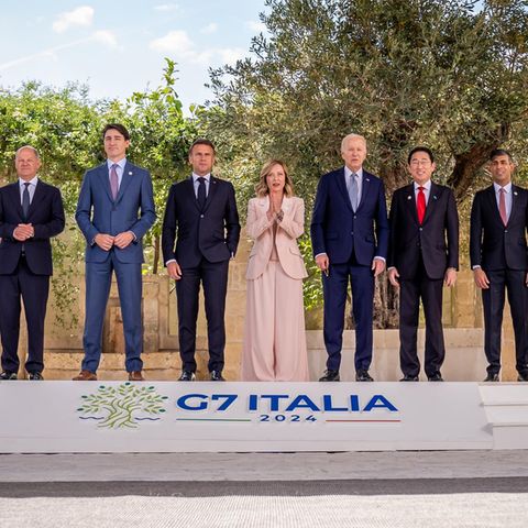 Die Staats- und Regierungschefs der G7-Staaten sowie der EU