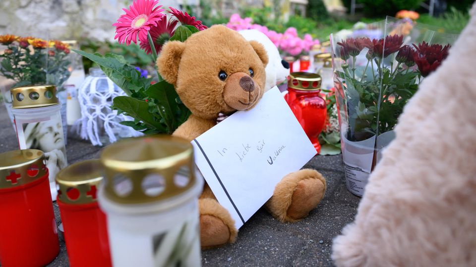 Trauerbekundungen nach dem gewaltsamen Tod der neunjährigen Valeriia aus Döbeln
